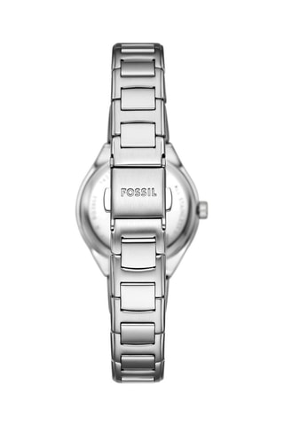 Montre à quartz en acier - Argenté et blanc