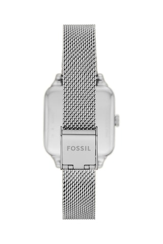 Montre à quartz en acier - Argenté et blanc