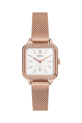 Montre à quartz en acier - Doré rose et blanc