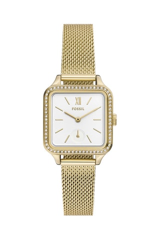Montre à quartz en acier - Doré et blanc