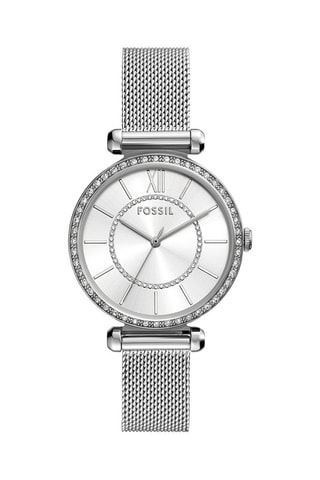 Montre à quartz en acier - Argenté et blanc