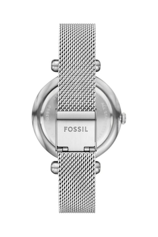 Montre à quartz en acier - Argenté et blanc