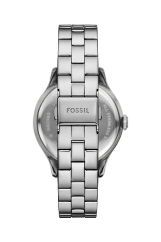 Montre à quartz en acier - Argenté et blanc