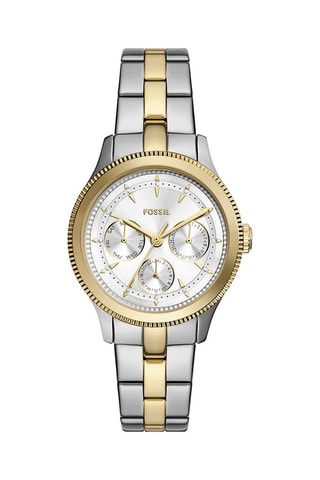 Montre à quartz en acier - Argenté et doré