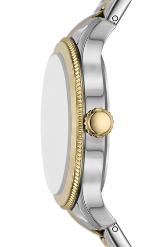 Montre à quartz en acier - Argenté et doré