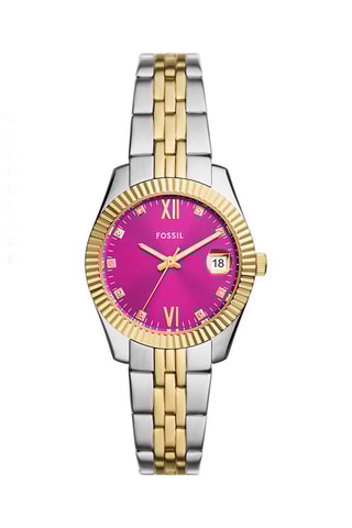 Montre à quartz en acier - Argenté et doré
