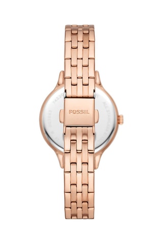 Montre à quartz en acier - Doré rose