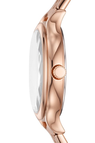 Montre à quartz en acier - Doré rose