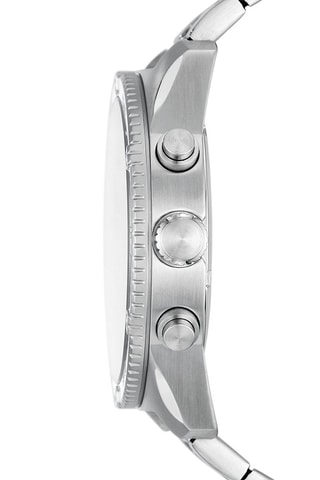Montre à quartz en acier Brox - Argenté et noir