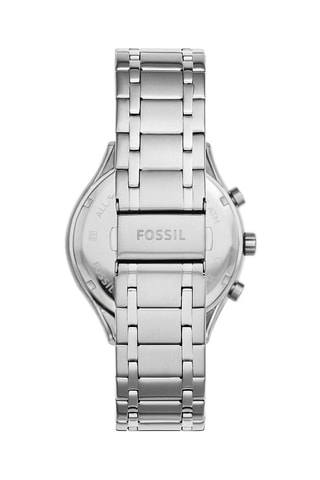 Montre à quartz en acier - Argenté et blanc