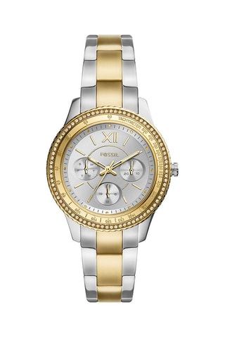 Montre à quartz en acier Stella Sport - Argenté et doré