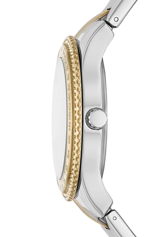 Montre à quartz en acier Stella Sport - Argenté et doré