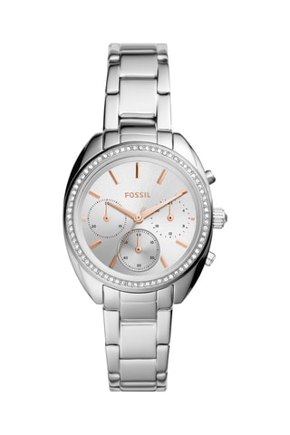 Montre à quartz en acier Vale - Chronographe - Argenté