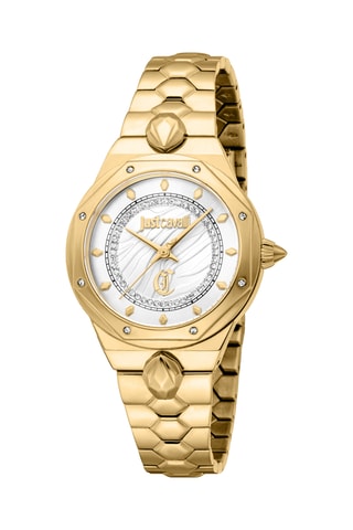 Montre à quartz en acier et cristaux tchèques Stilo - Doré et argenté