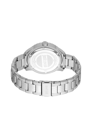 Montre à quartz en acier Sogno - Argenté et bleu