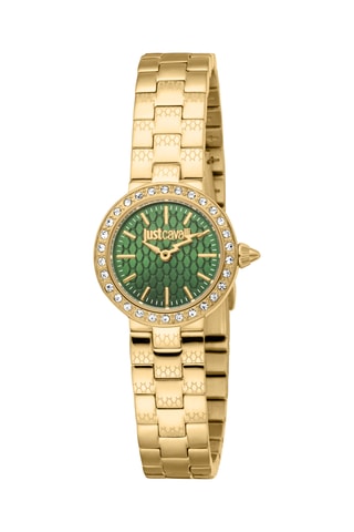 Montre à quartz en acier et cristaux tchèques Serenita - Doré et vert