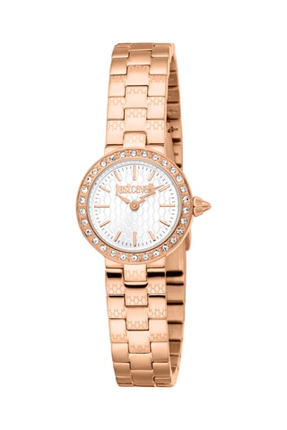 Montre à quartz en acier et cristaux tchèques Serenita - Doré rose et argenté