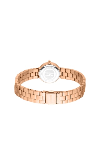 Montre à quartz en acier et cristaux tchèques Serenita - Doré rose et argenté