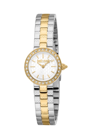 Montre à quartz en acier et cristaux tchèques Serenita - Doré et argenté