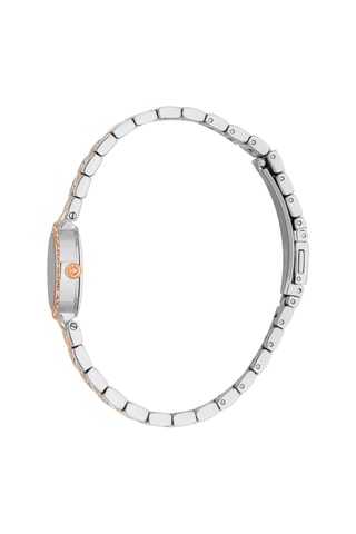 Montre à quartz en acier et cristaux tchèques Serenita - Doré rose et argenté