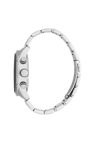 Montre à quartz en acier Cavaliere - Chronographe - Argenté et noir