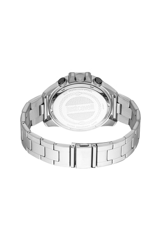 Montre à quartz en acier Maestro - GMT - Argenté et noir