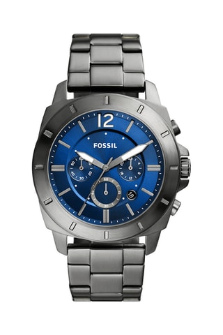 Montre à quartz en acier - Chronographe - Gris