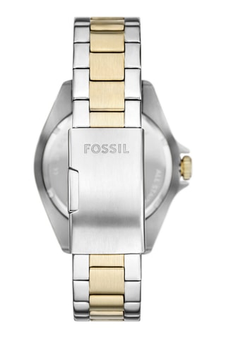 Montre à quartz en acier - Tachymètre - Argenté et doré