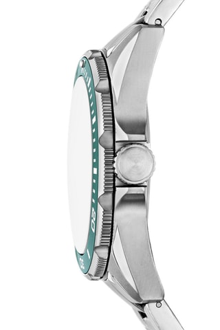 Montre à quartz en acier - Argenté