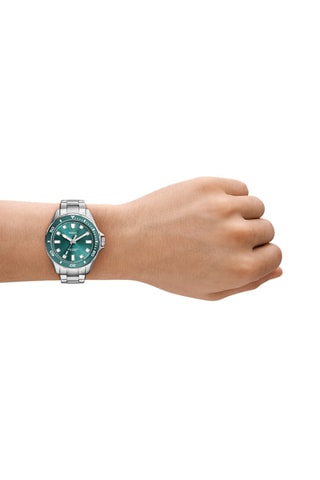 Montre à quartz en acier - Argenté