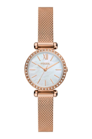 Montre à quartz en acier doré à l'or rose - Doré rose