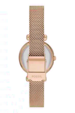 Montre à quartz en acier doré à l'or rose - Doré rose