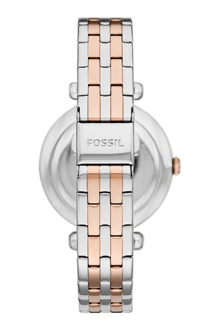 Montre à quartz en acier - Argenté et doré rose 