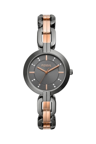 Montre à quartz en acier - Noir 
