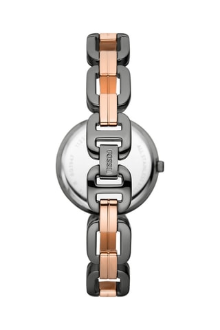 Montre à quartz en acier - Noir 