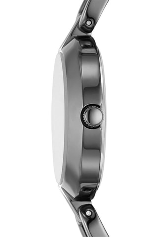Montre à quartz en acier - Noir 