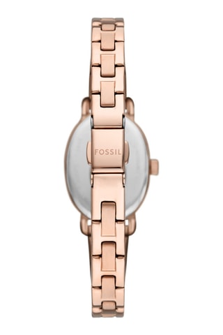 Montre à quartz en acier doré à l'or rose - Doré rose 