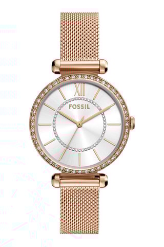 Montre à quartz en acier doré à l'or rose - Doré 