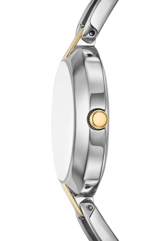 Montre à quartz en acier - Argenté et doré 