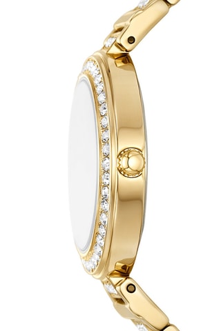 Montre à quartz en acier - Doré 