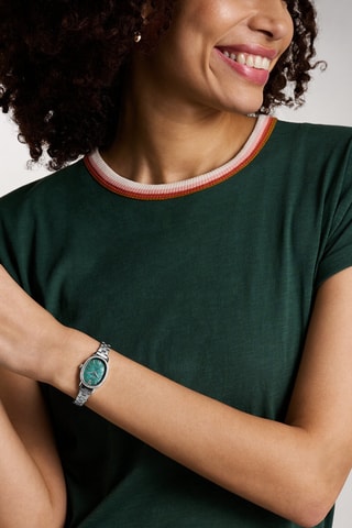 Montre à quartz en acier - Argenté 