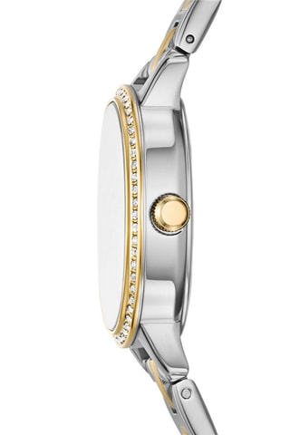 Montre à quartz en acier - Argenté et doré 