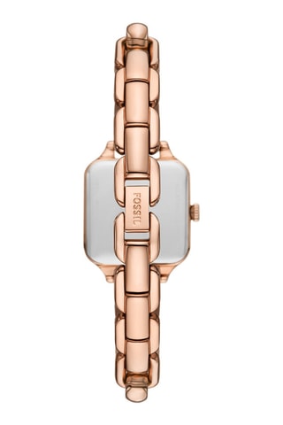 Montre à quartz en acier doré à l'or rose - Doré rose