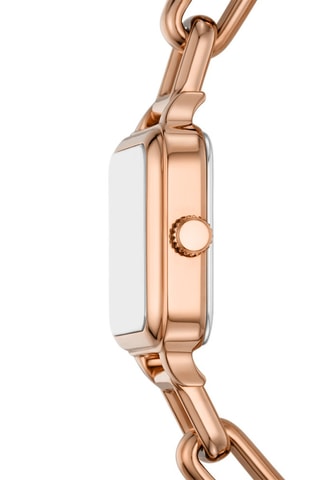 Montre à quartz en acier doré à l'or rose - Doré rose