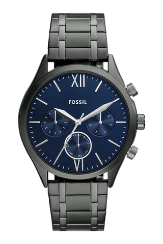 Montre à quartz en acier - Chronographe - Gris