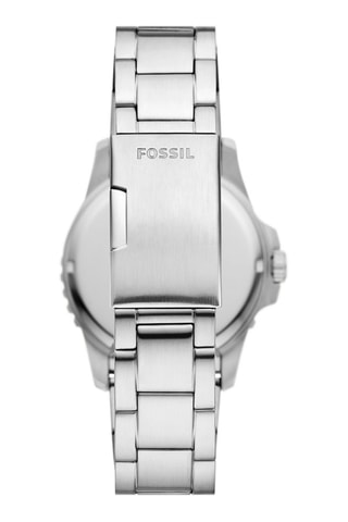 Montre à quartz en acier - Tachymètre - Argenté