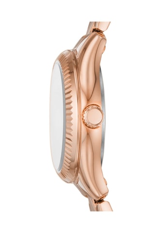 Montre à quartz en acier Rye - Doré rose