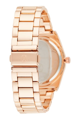 Montre à quartz en alliage Doré rose et blanc