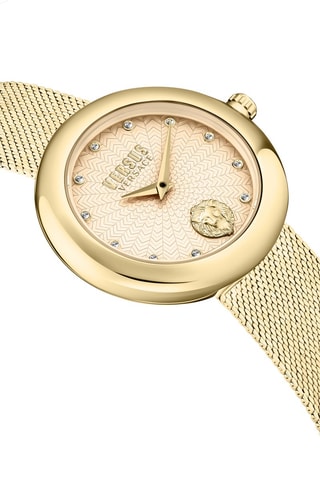 Montre à quartz en plaqué ion or jaune Lea - Doré