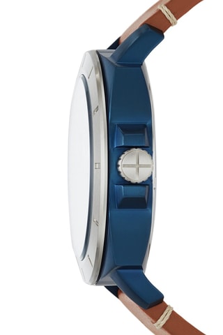Montre mécanique automatique en cuir Privateer sport - Marron clair